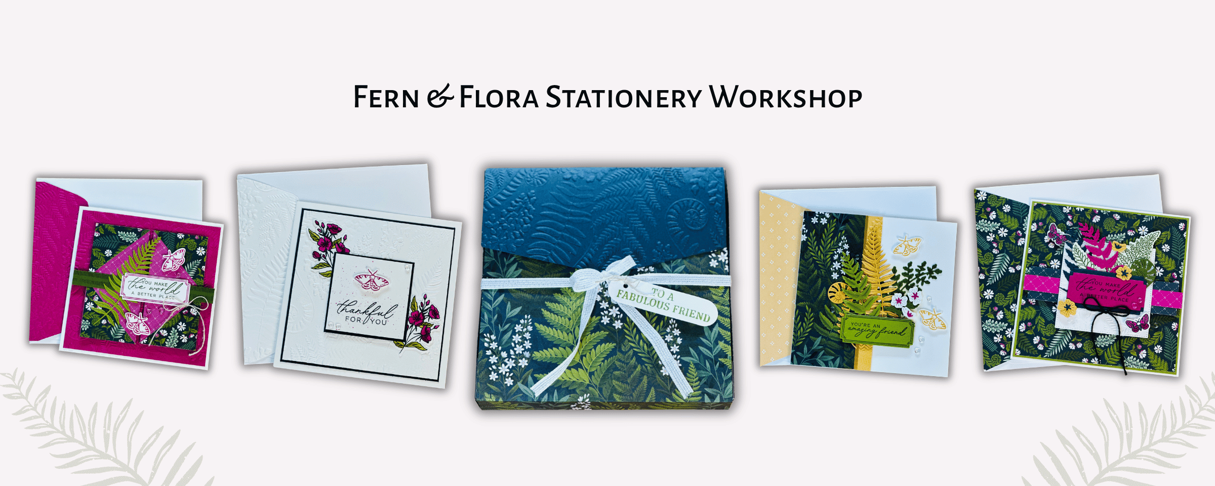 Full Fern and Flora Stationery Set