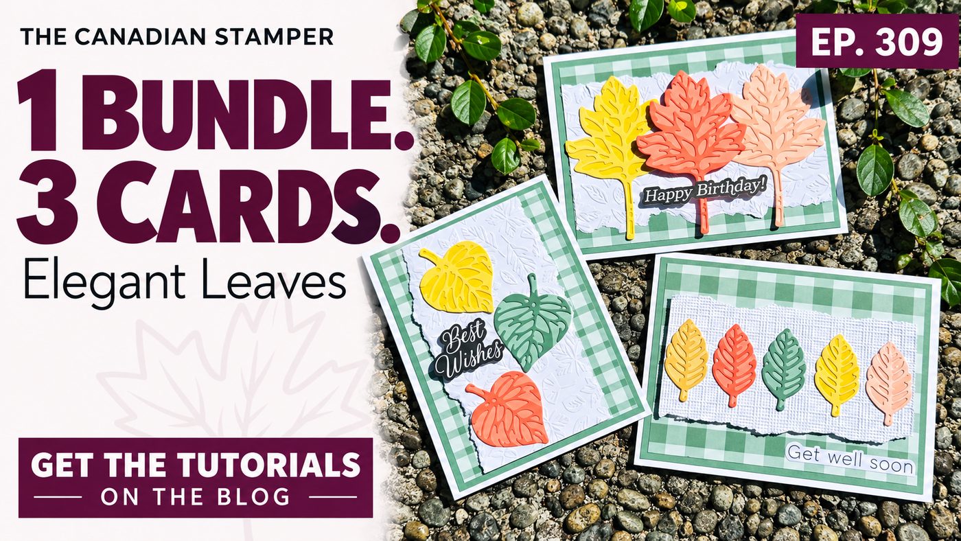 Elegant Leaves Fall Cards: 1 Bundle, 3 Easy Handmade Cards