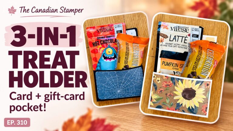 3-in-1 Treat Holder: Card + Gift Card Pocket Tutorial